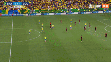 谈球吧体育官网入口98分21秒,维尼修斯的进球是2021年6月以来最晚的巴西队制胜球